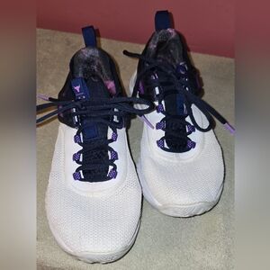 Under Armour White and Purple Sneakers